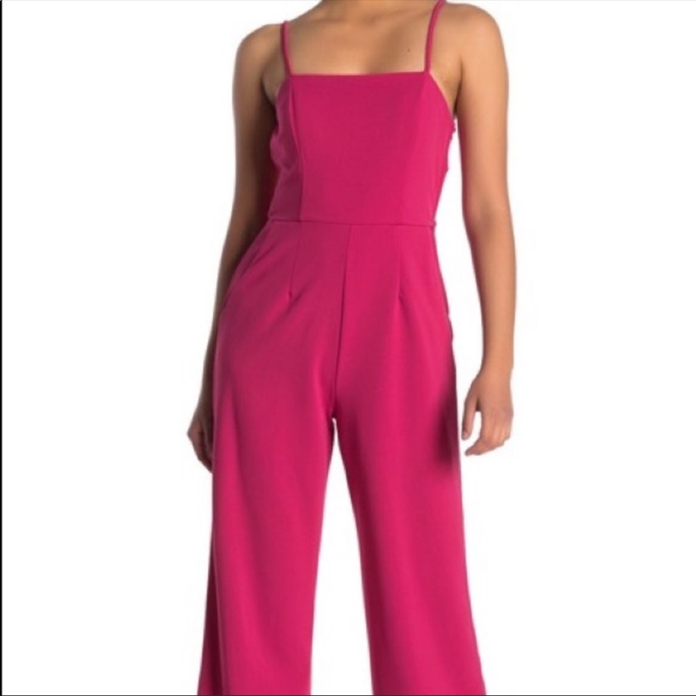 NWT dee elly hot pink jumpsuit size medium